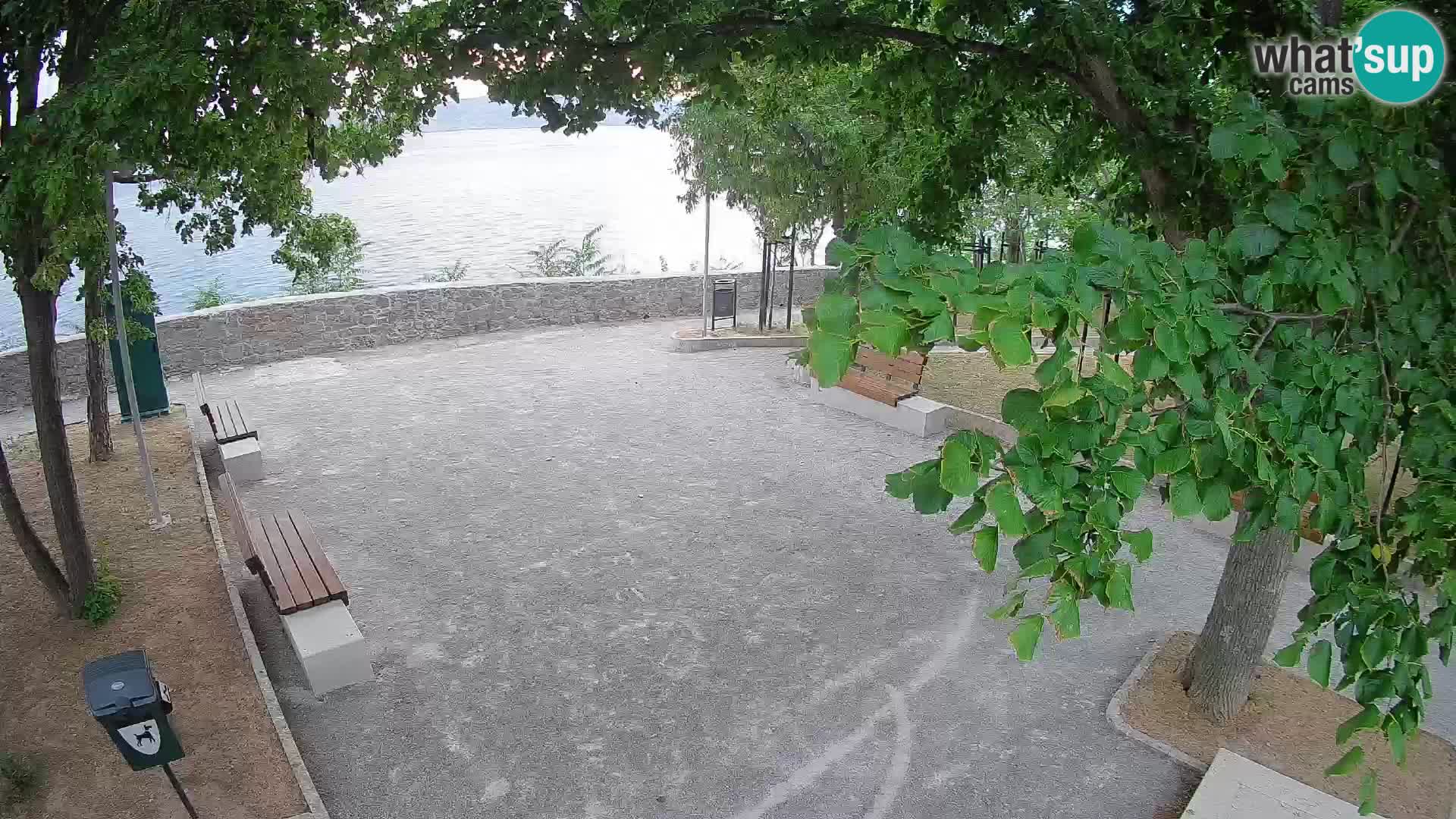 Senj Live Cam – Writers’ Park and the Velebit Channel