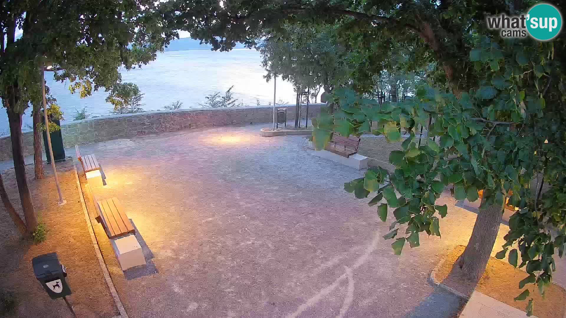 Senj Live Cam – Writers’ Park and the Velebit Channel