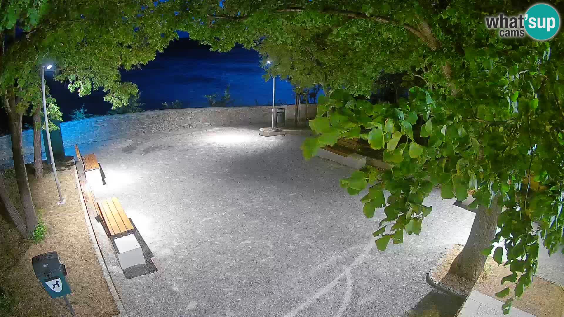 Senj Live Cam – Writers’ Park and the Velebit Channel