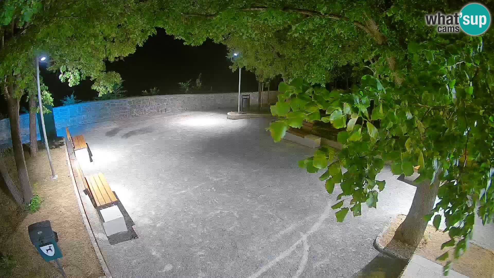 Senj Live Webcam – Schriftstellerpark und Velebit-Kanal