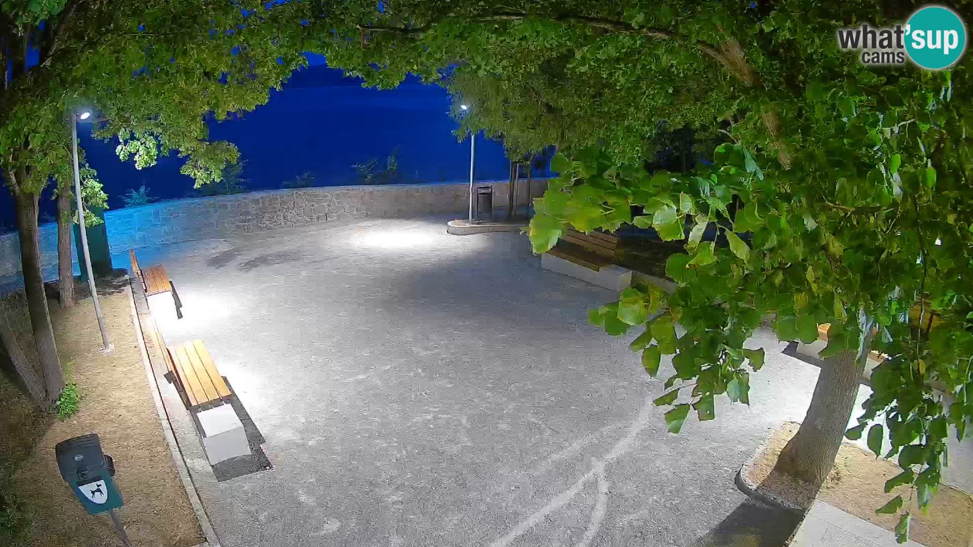 Senj Live Cam – Writers’ Park and the Velebit Channel