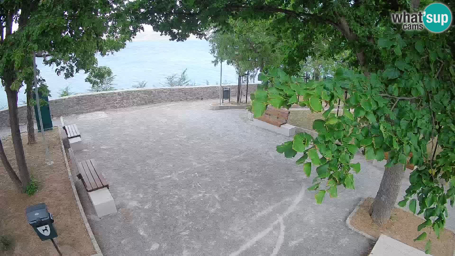 Senj Live Cam – Writers’ Park and the Velebit Channel