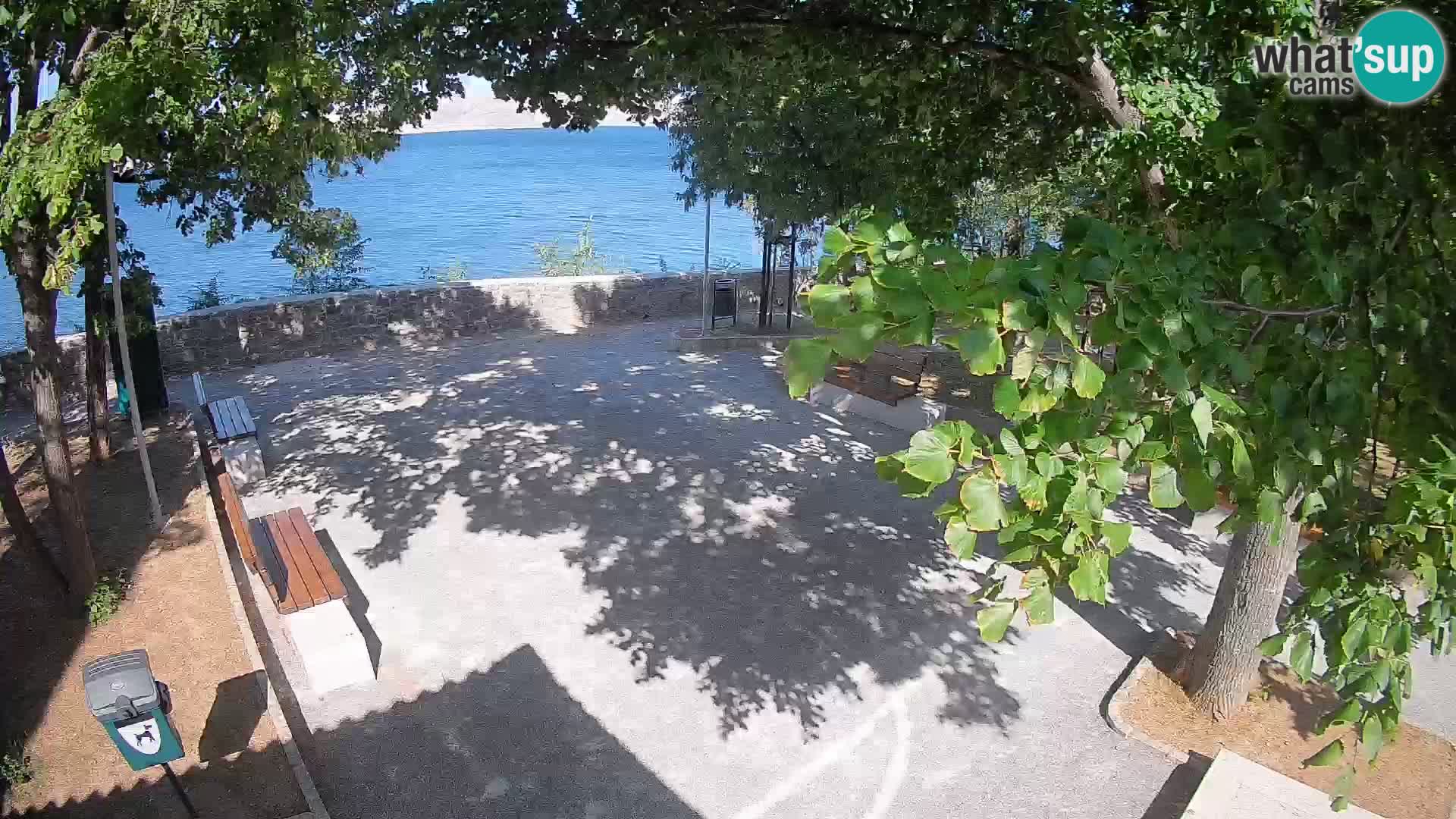 Senj Live Cam – Writers’ Park and the Velebit Channel