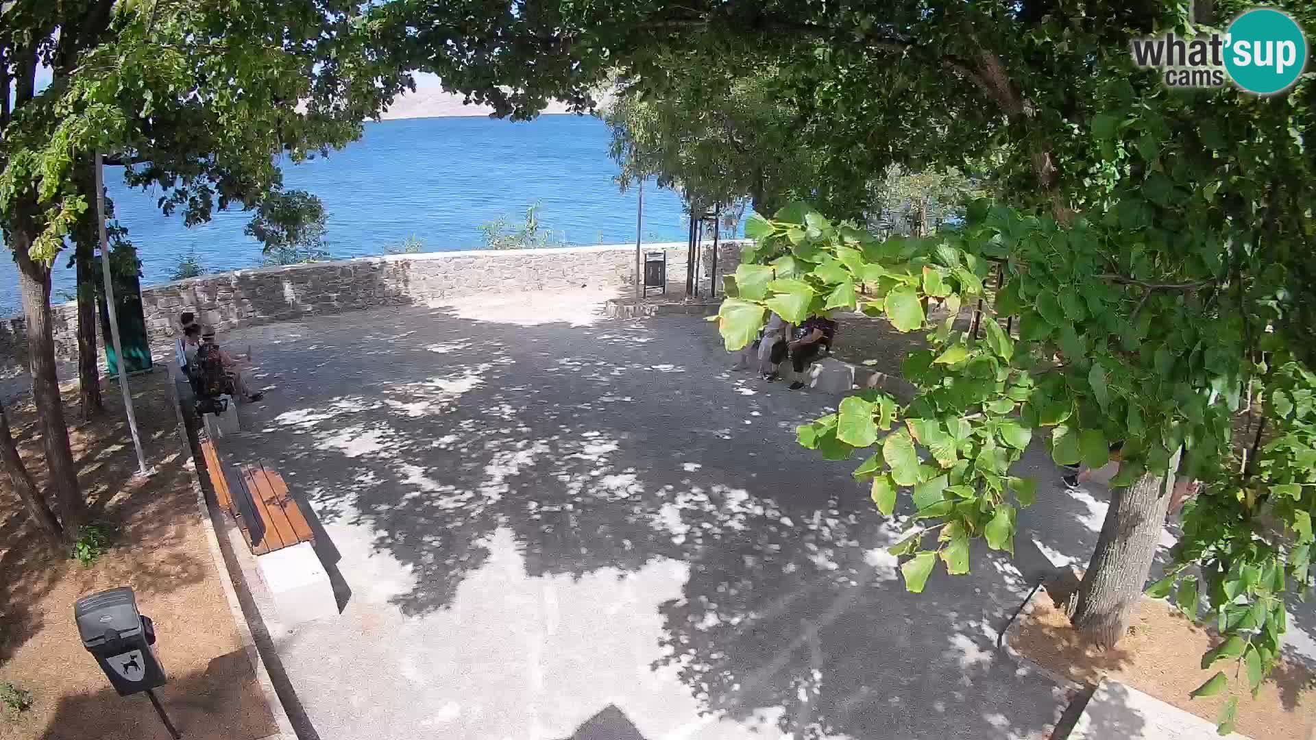 Senj Live Cam – Writers’ Park and the Velebit Channel