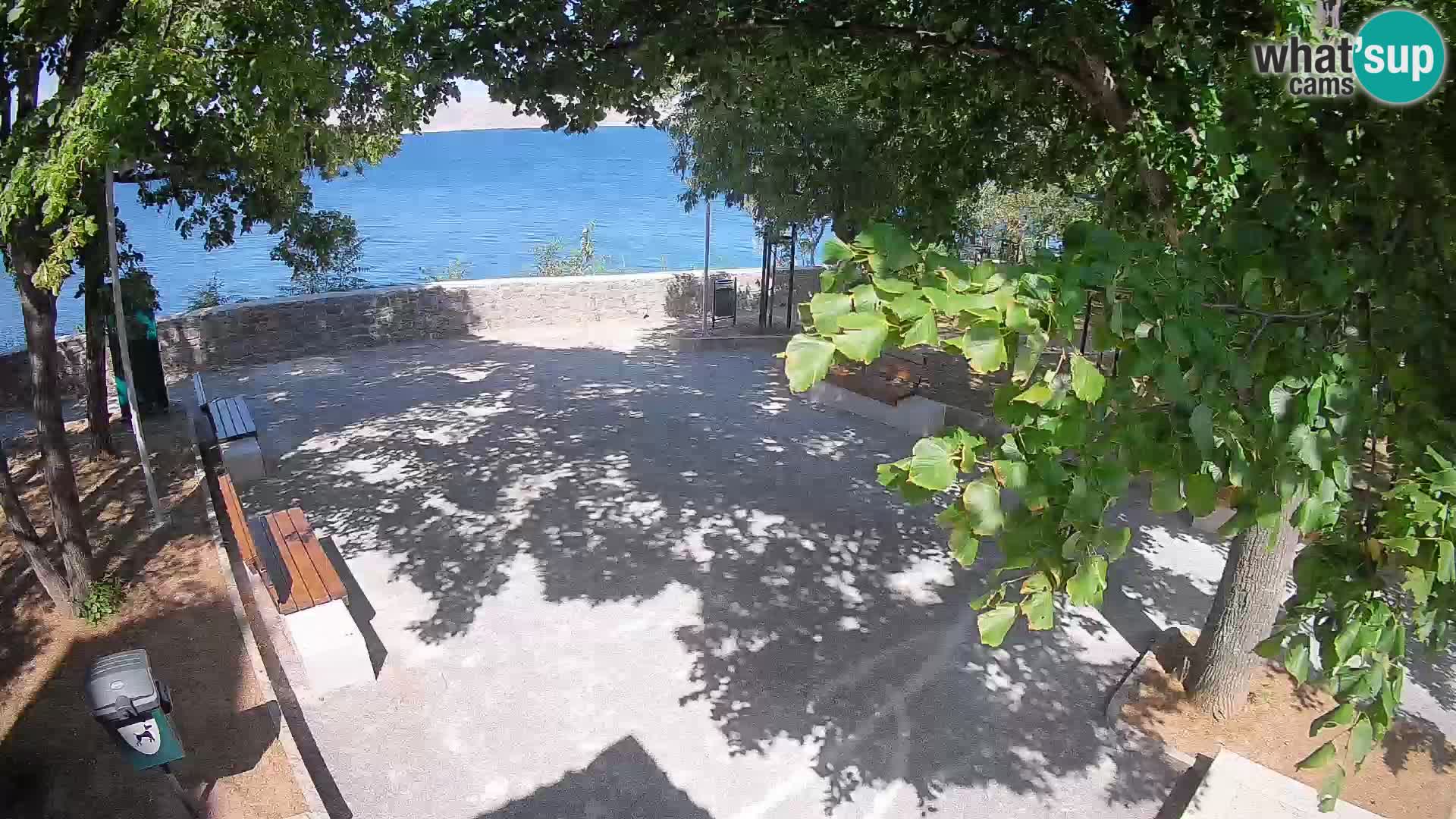 Senj Live Cam – Writers’ Park and the Velebit Channel