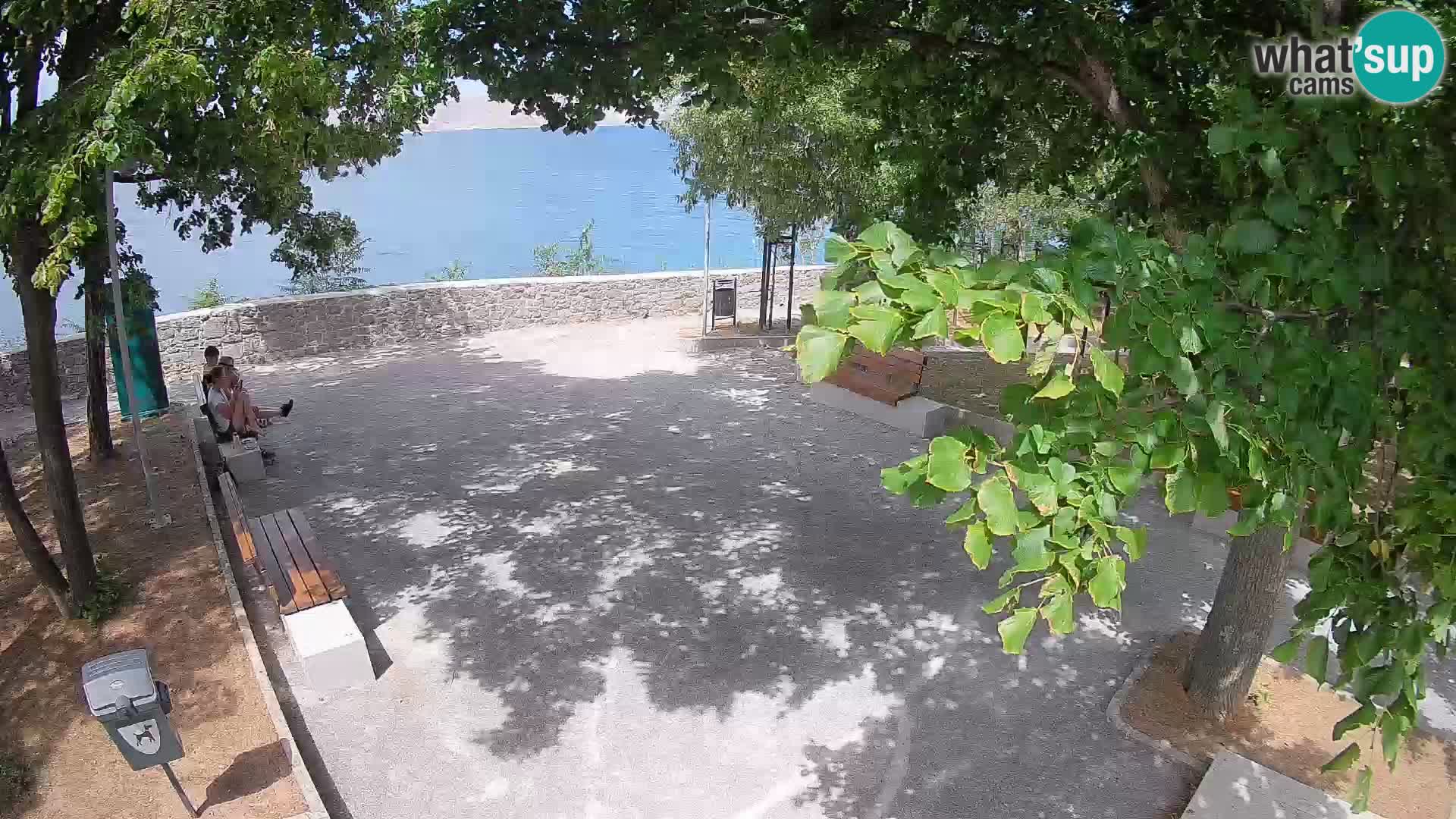 Senj Live Cam – Writers’ Park and the Velebit Channel