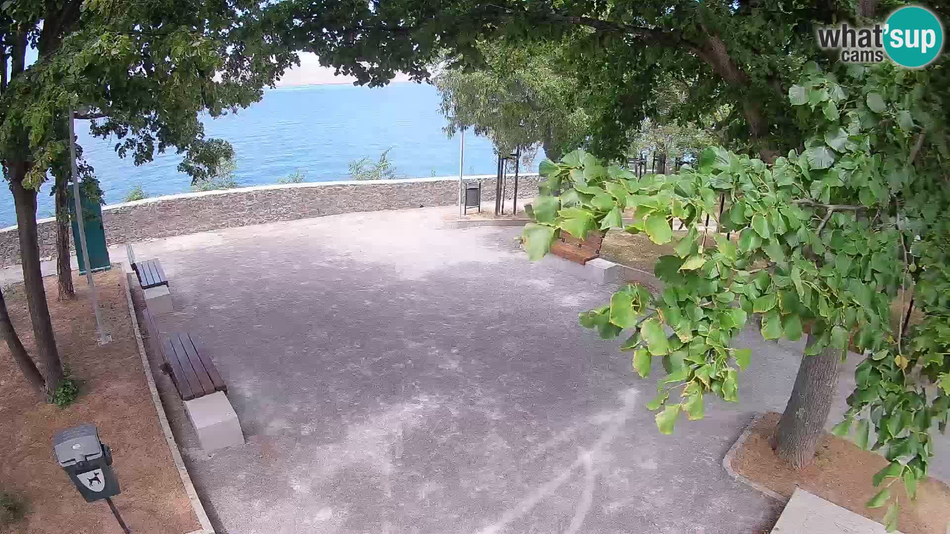 Senj Live Cam – Writers’ Park and the Velebit Channel