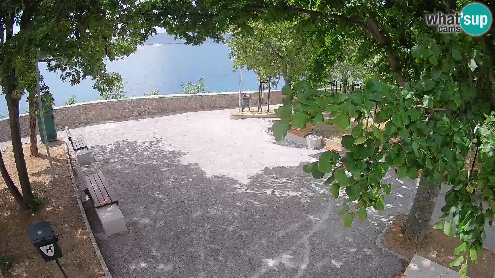 Senj Live Cam – Writers’ Park and the Velebit Channel
