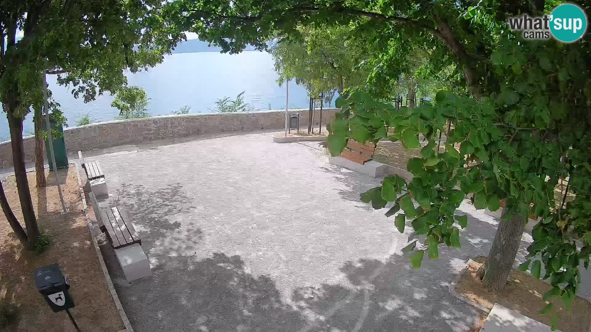Senj Live Cam – Writers’ Park and the Velebit Channel