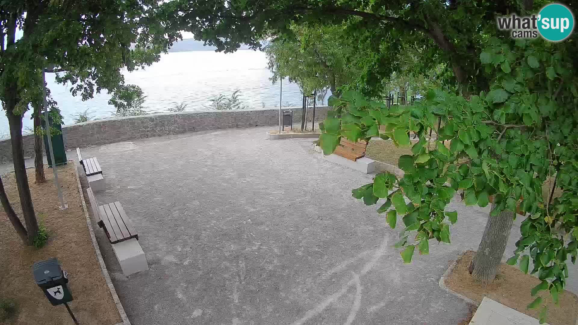 Senj Live Webcam – Schriftstellerpark und Velebit-Kanal