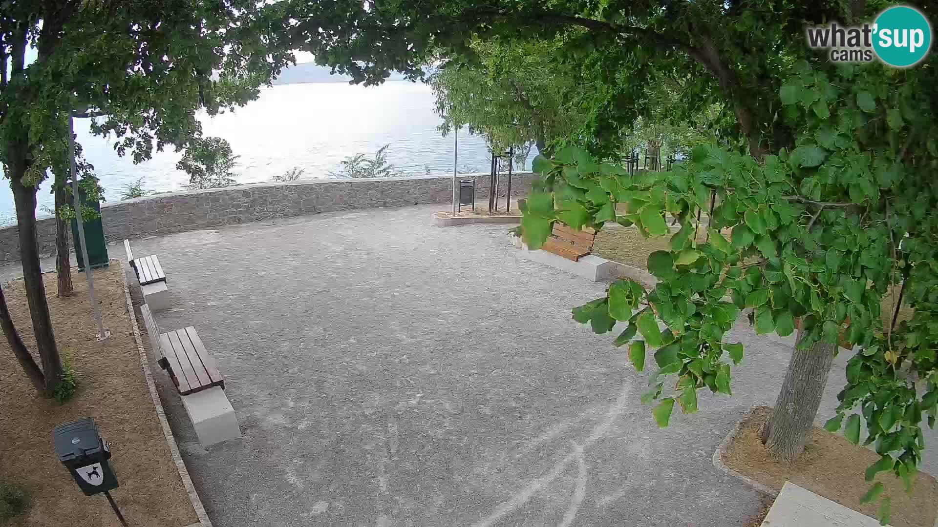 Senj Live Cam – Writers’ Park and the Velebit Channel