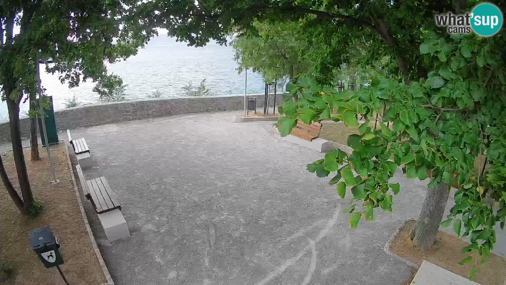 Senj Live Cam – Writers’ Park and the Velebit Channel