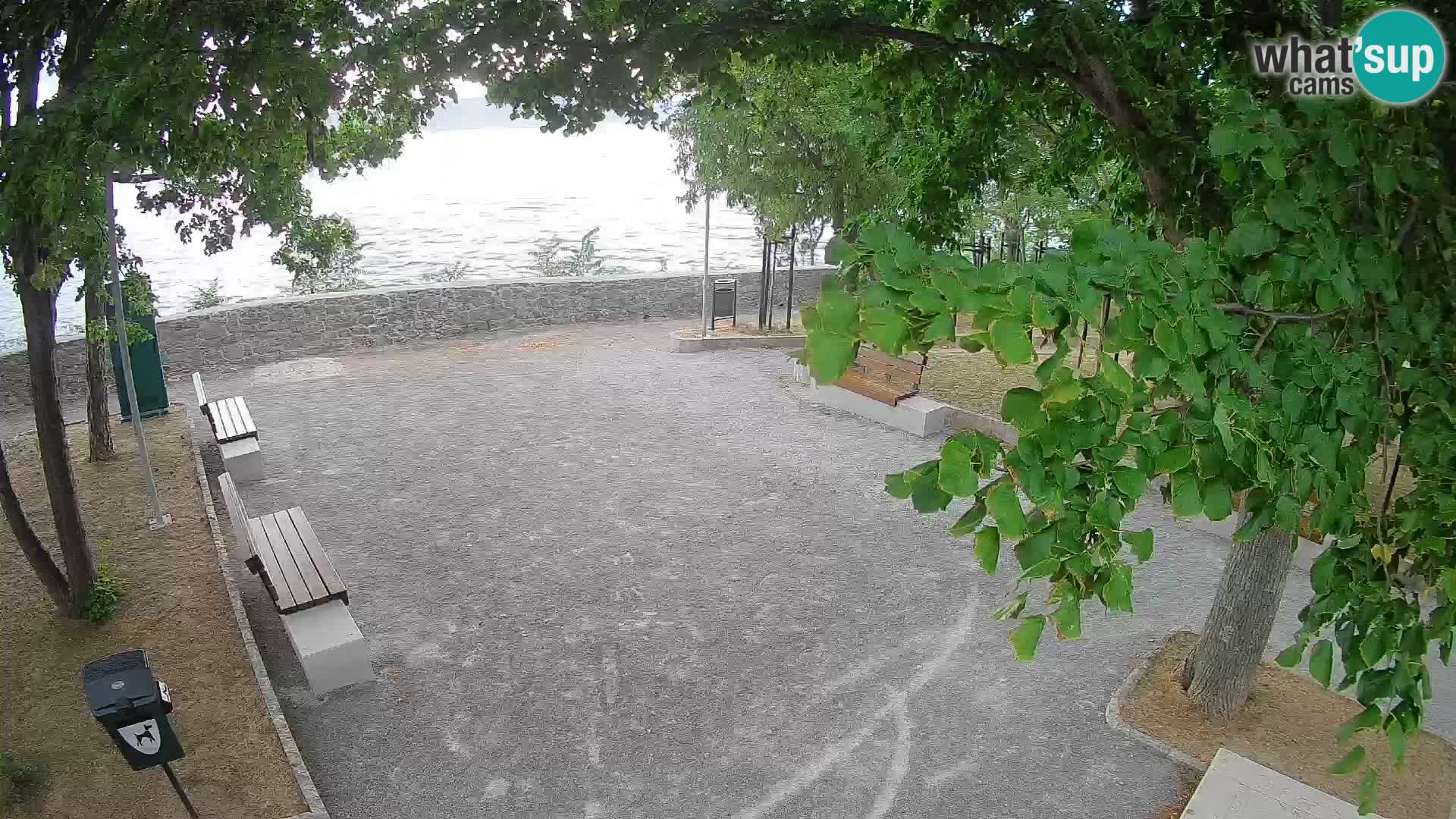 Senj Live Cam – Writers’ Park and the Velebit Channel