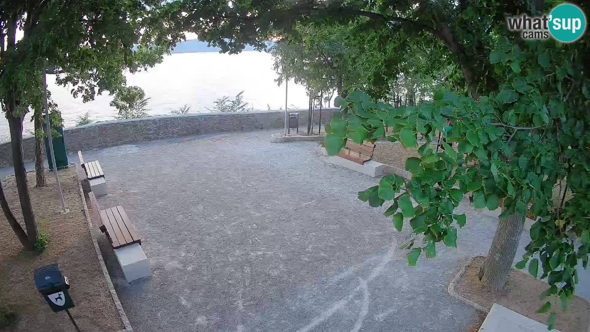 Senj Live Cam – Writers’ Park and the Velebit Channel
