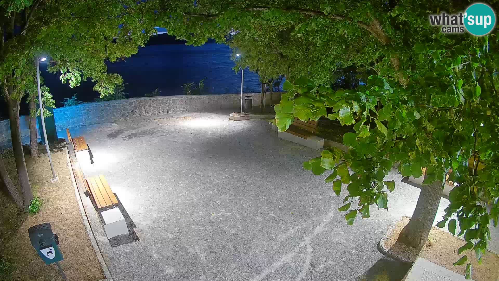 Senj Live Webcam – Schriftstellerpark und Velebit-Kanal