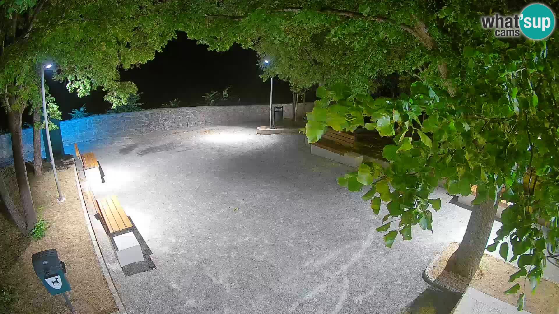 Senj Live Cam – Writers’ Park and the Velebit Channel