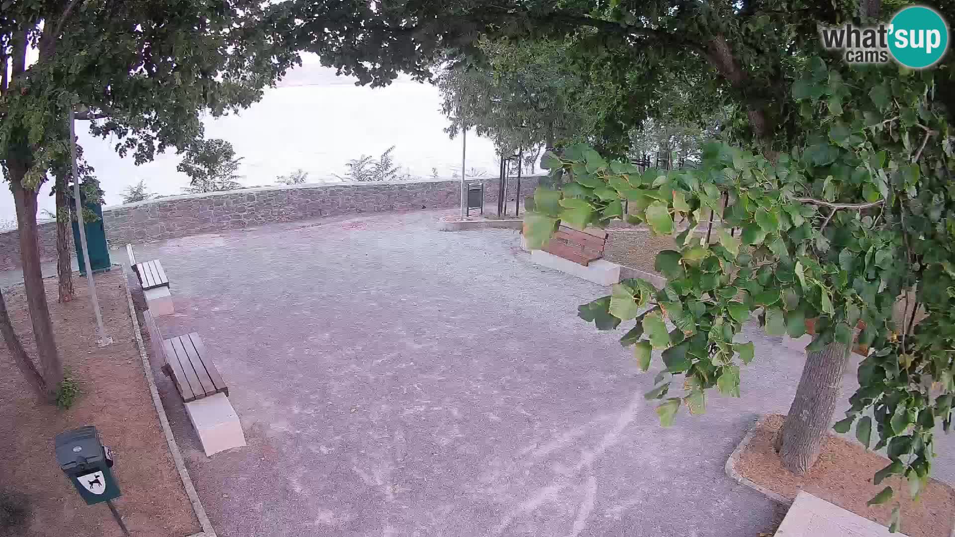 Senj Live Cam – Writers’ Park and the Velebit Channel
