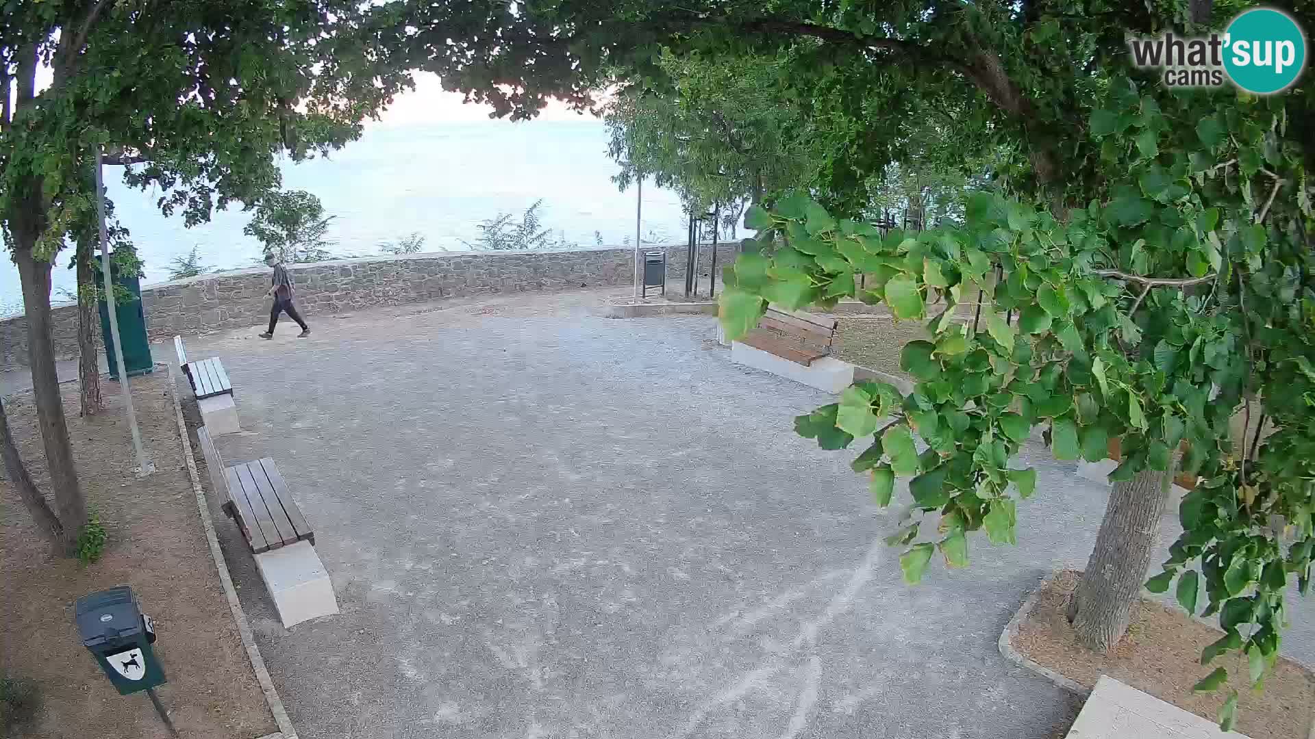 Senj Live Cam – Writers’ Park and the Velebit Channel