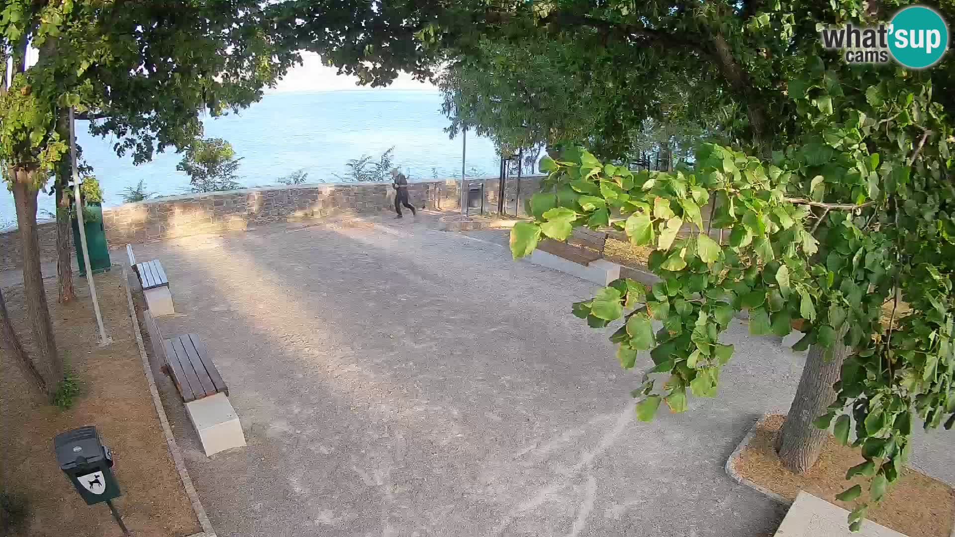 Senj Live Webcam – Schriftstellerpark und Velebit-Kanal