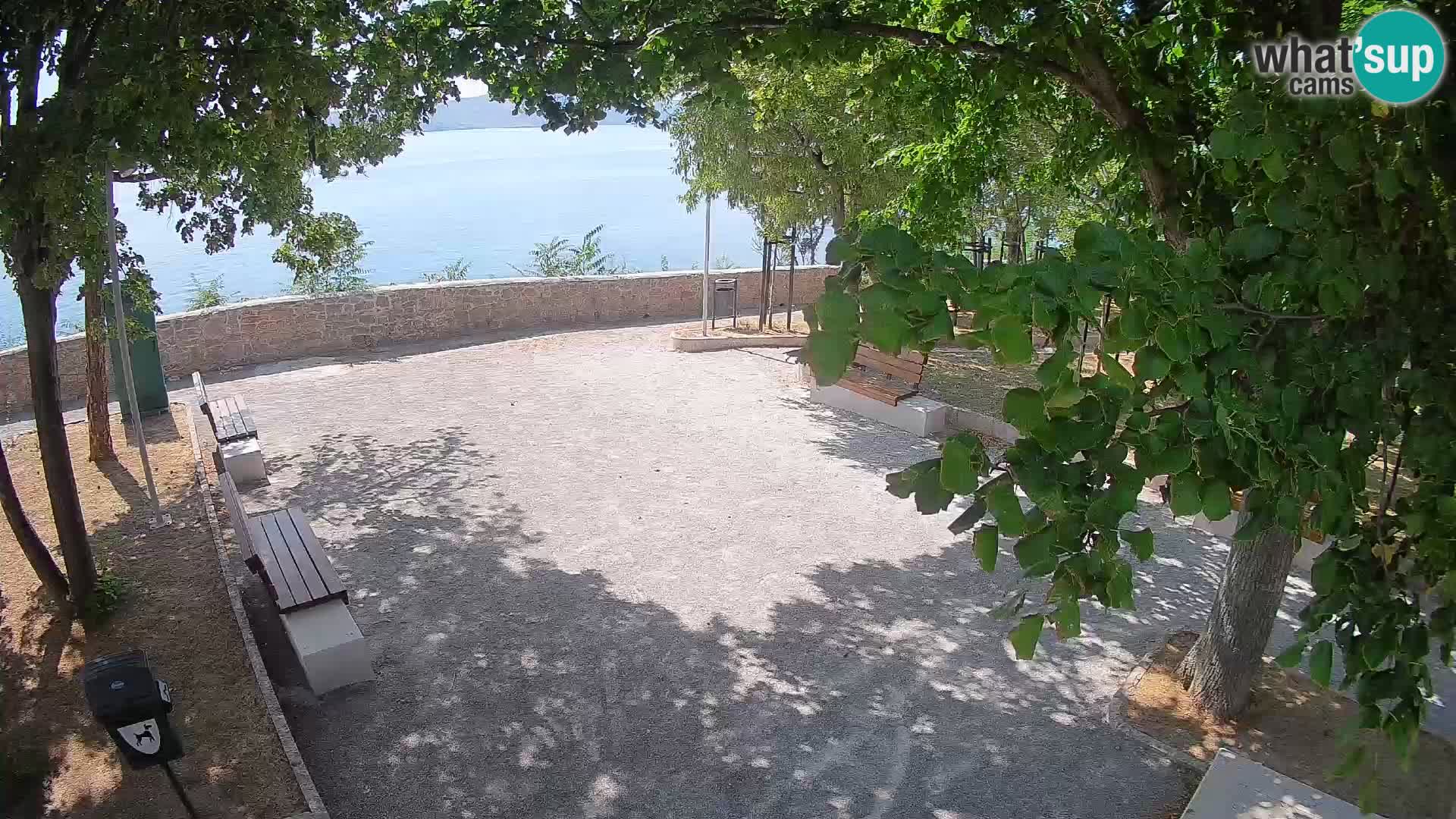 Senj Live Cam – Writers’ Park and the Velebit Channel