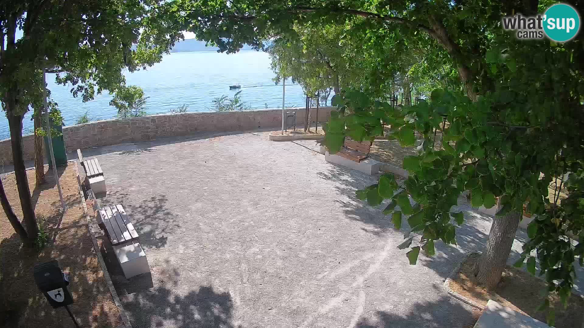 Senj Live Cam – Writers’ Park and the Velebit Channel