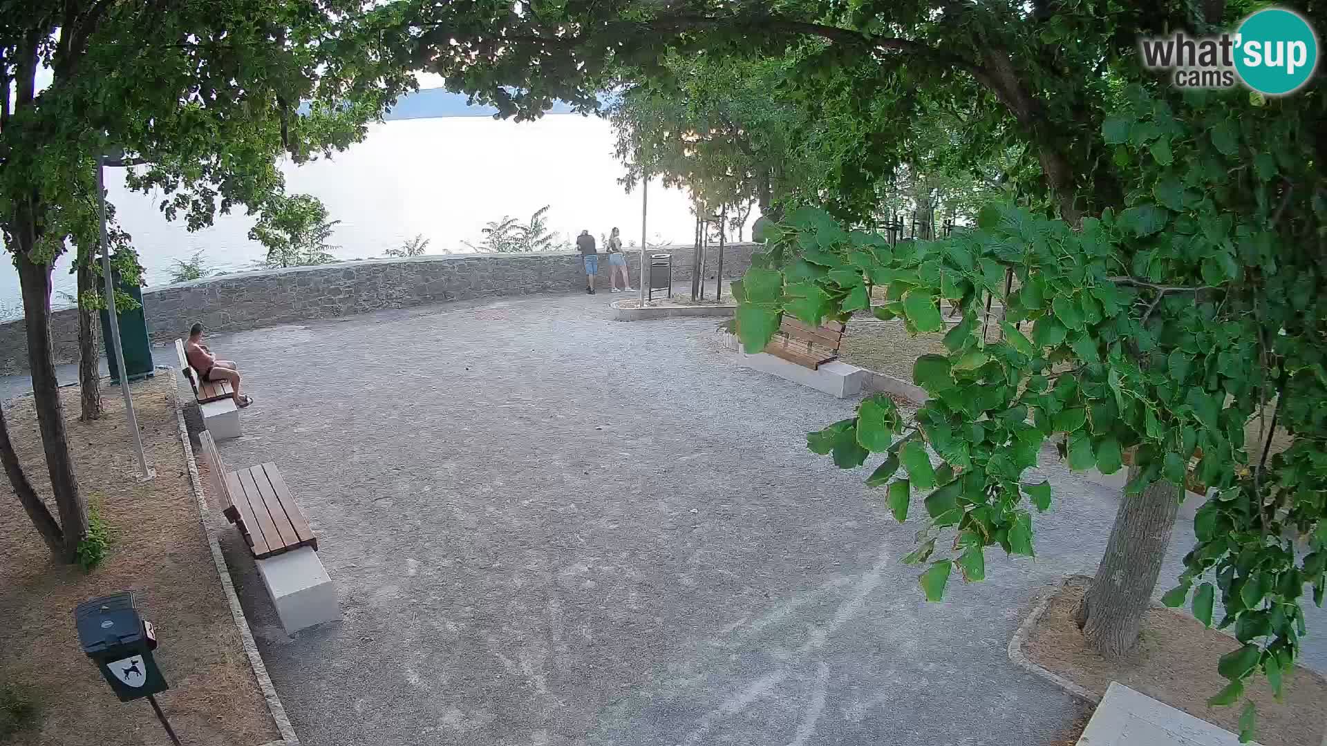 Senj Live Webcam – Schriftstellerpark und Velebit-Kanal