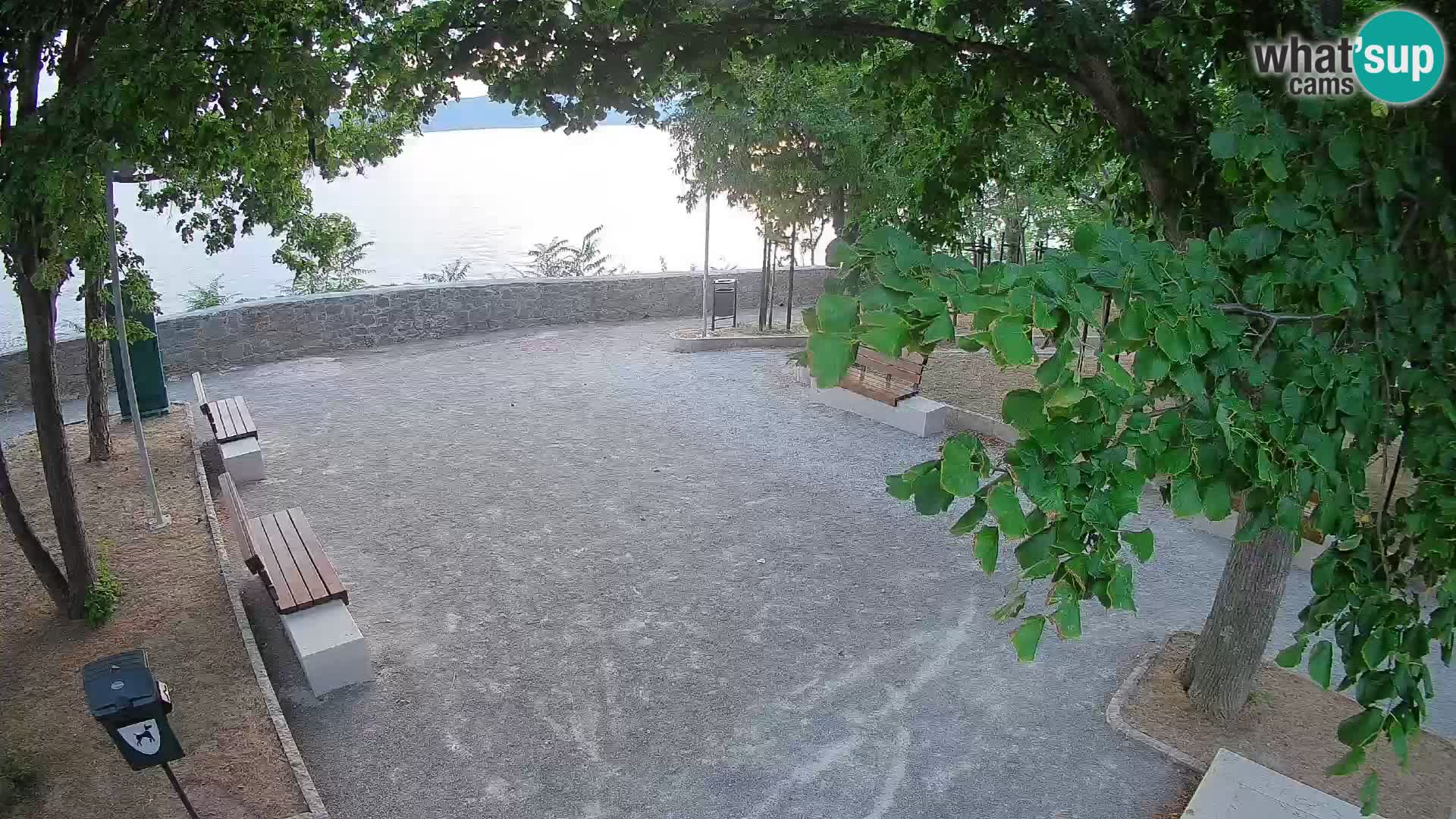 Senj Live Cam – Writers’ Park and the Velebit Channel