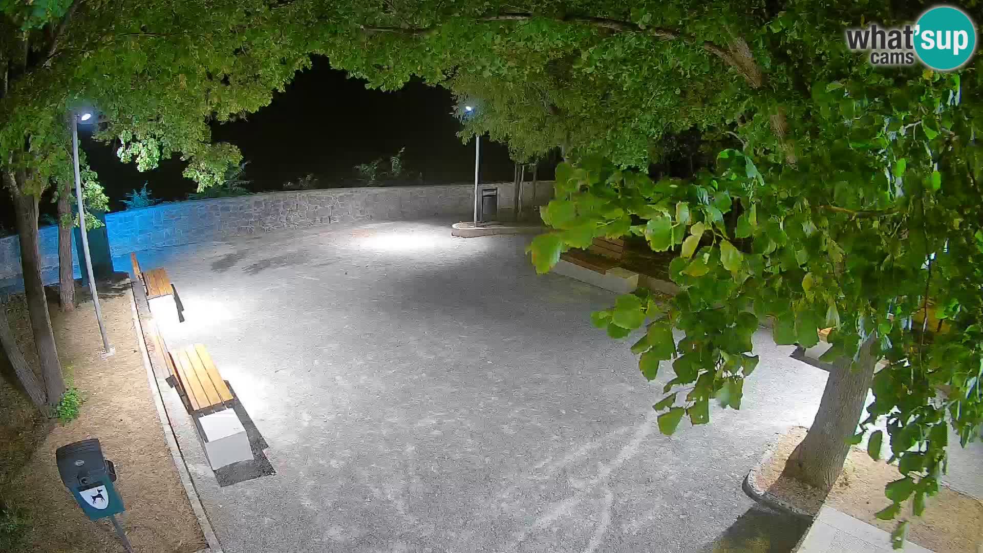 Senj Live Cam – Writers’ Park and the Velebit Channel