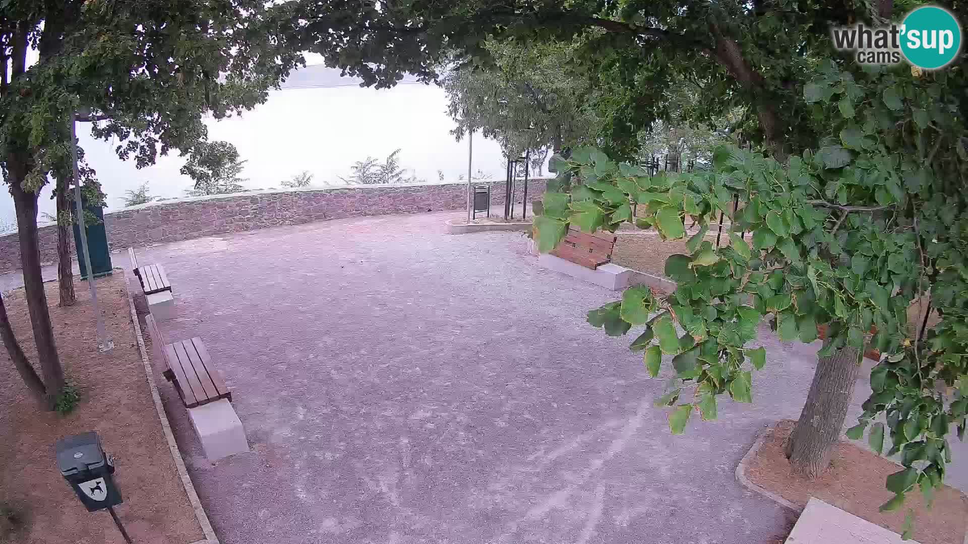 Senj Live Cam – Writers’ Park and the Velebit Channel