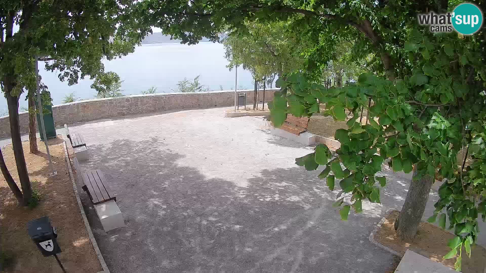 Senj Live Cam – Writers’ Park and the Velebit Channel