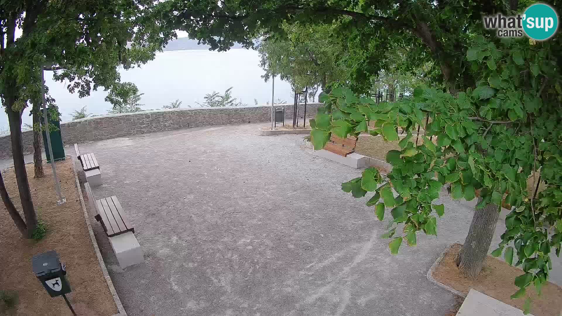 Senj Live Cam – Writers’ Park and the Velebit Channel