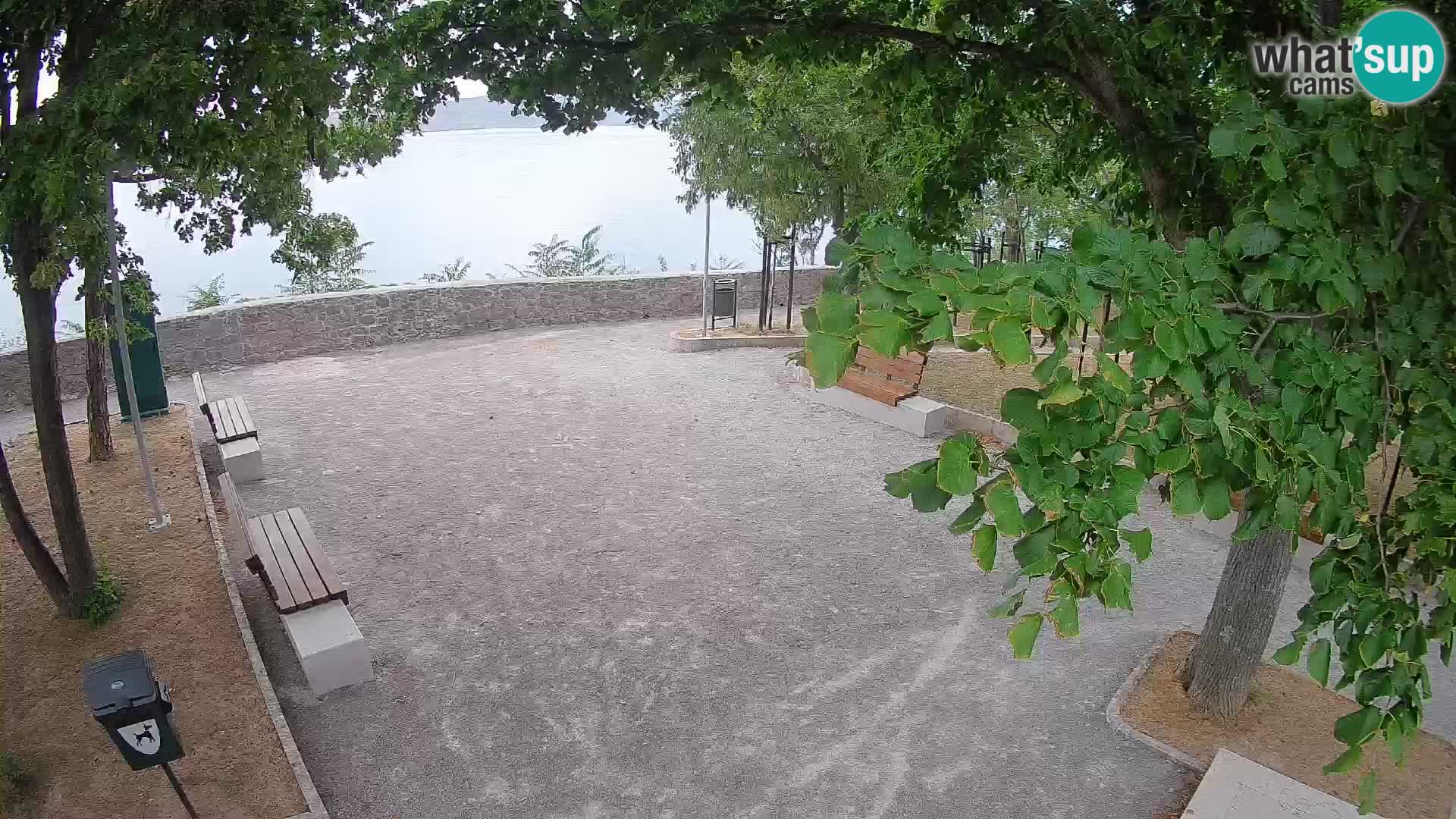 Senj Live Cam – Writers’ Park and the Velebit Channel