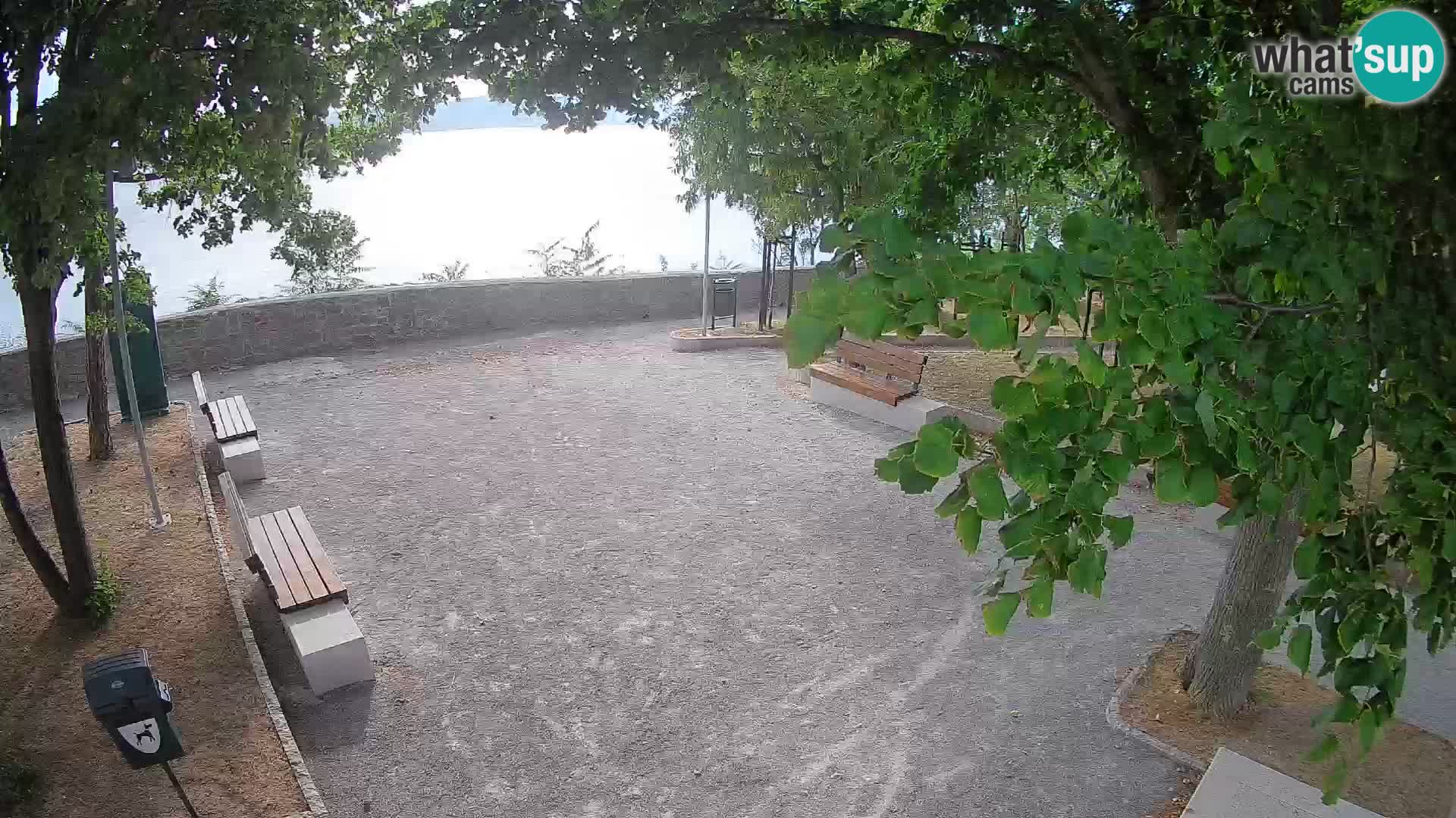 Senj Live Cam – Writers’ Park and the Velebit Channel