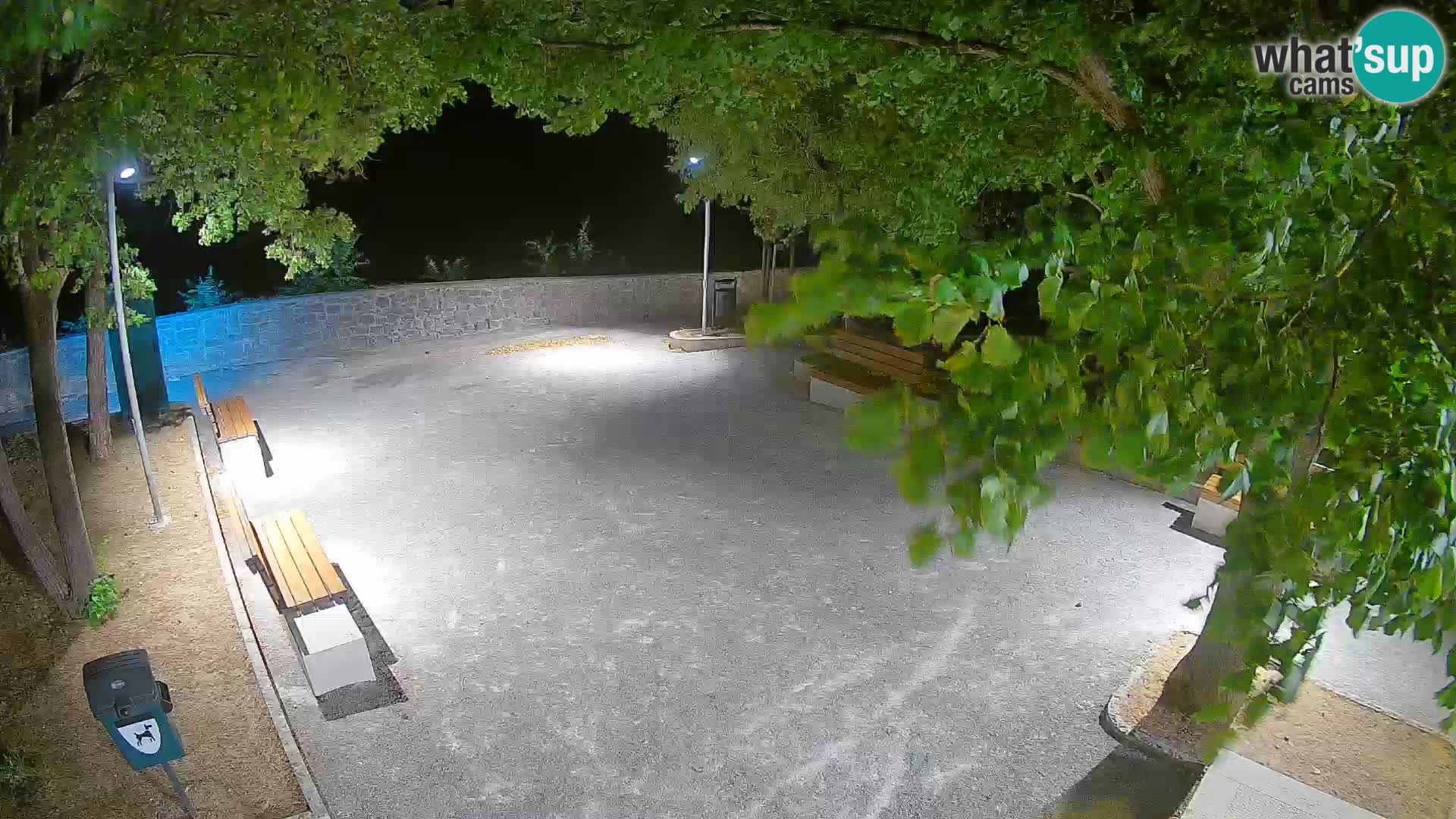 Senj Live Cam – Writers’ Park and the Velebit Channel