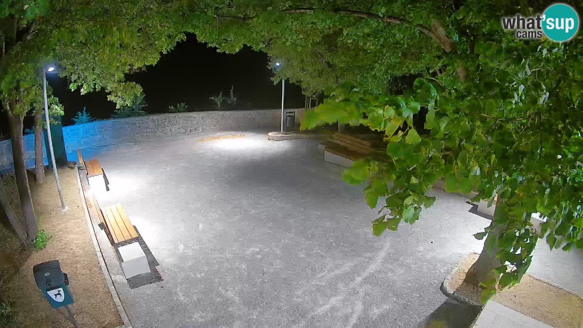 Senj Live Webcam – Schriftstellerpark und Velebit-Kanal