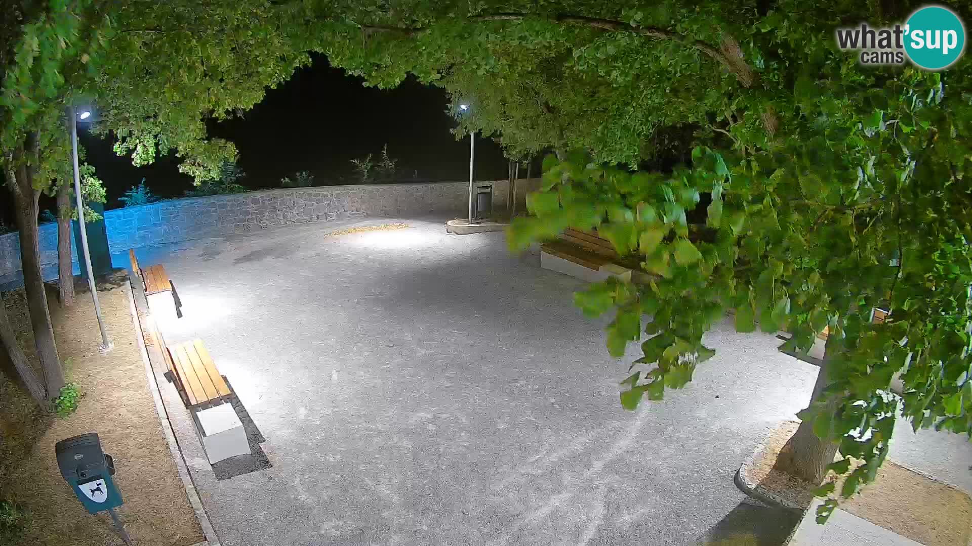 Senj Live Cam – Writers’ Park and the Velebit Channel