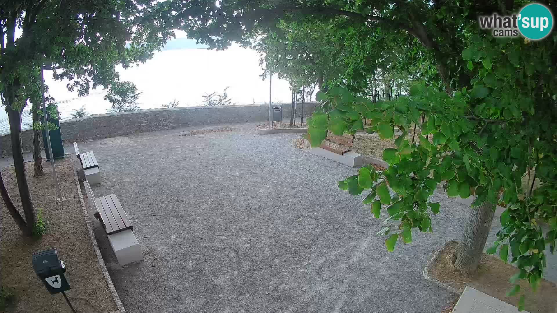 Senj Live Cam – Writers’ Park and the Velebit Channel