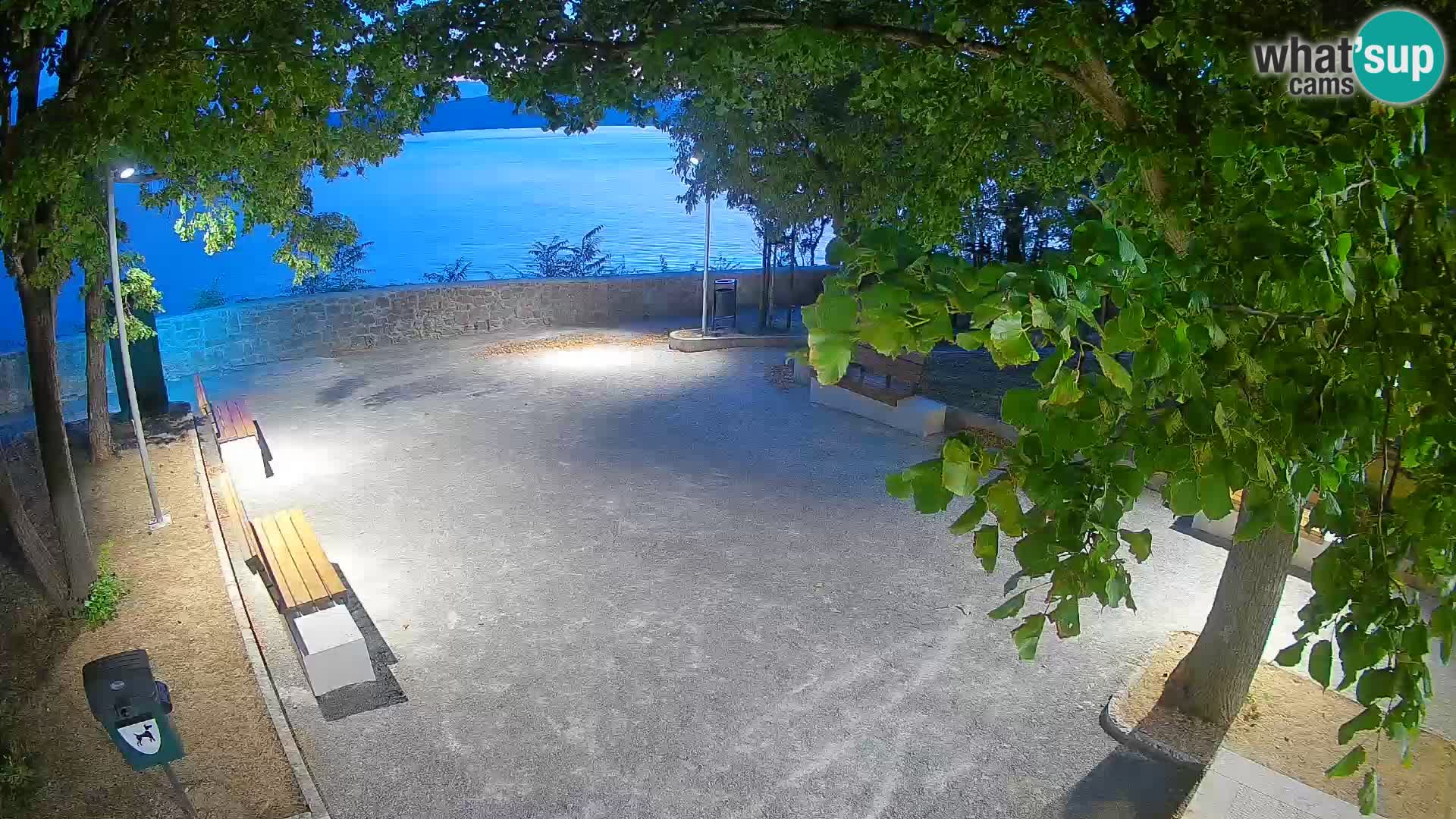 Senj Live Cam – Writers’ Park and the Velebit Channel