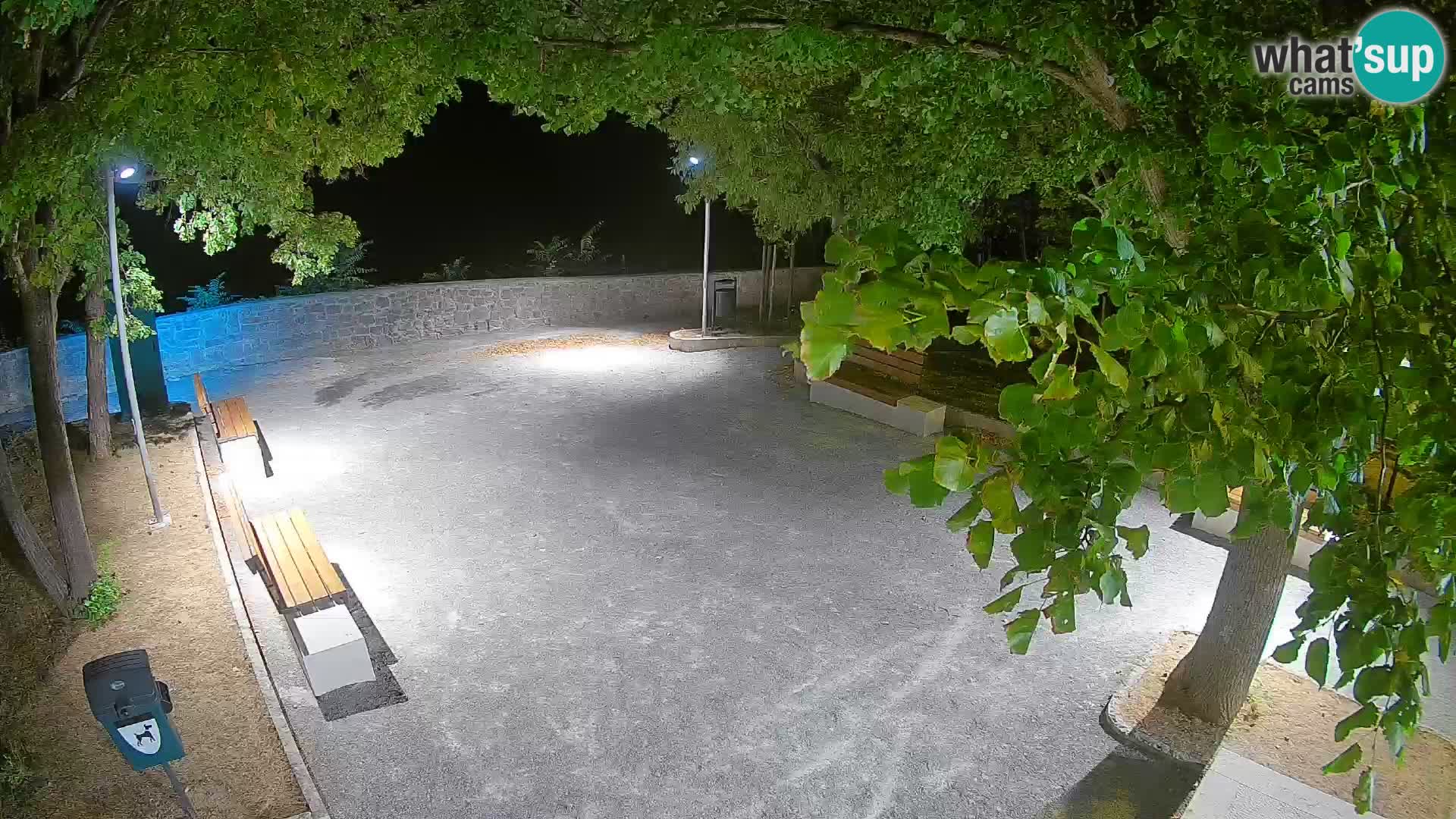 Senj Live Cam – Writers’ Park and the Velebit Channel