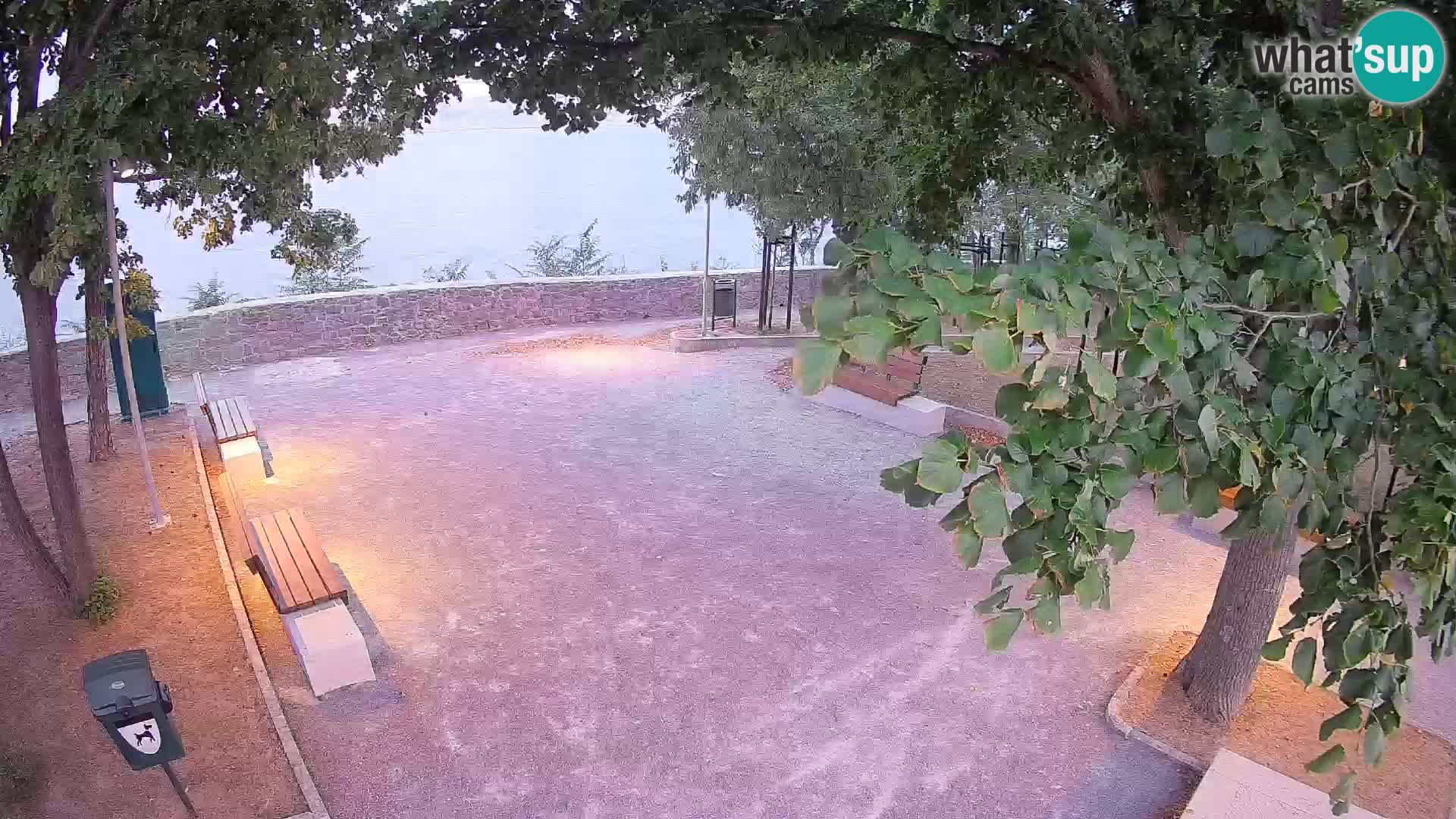 Senj Live Cam – Writers’ Park and the Velebit Channel