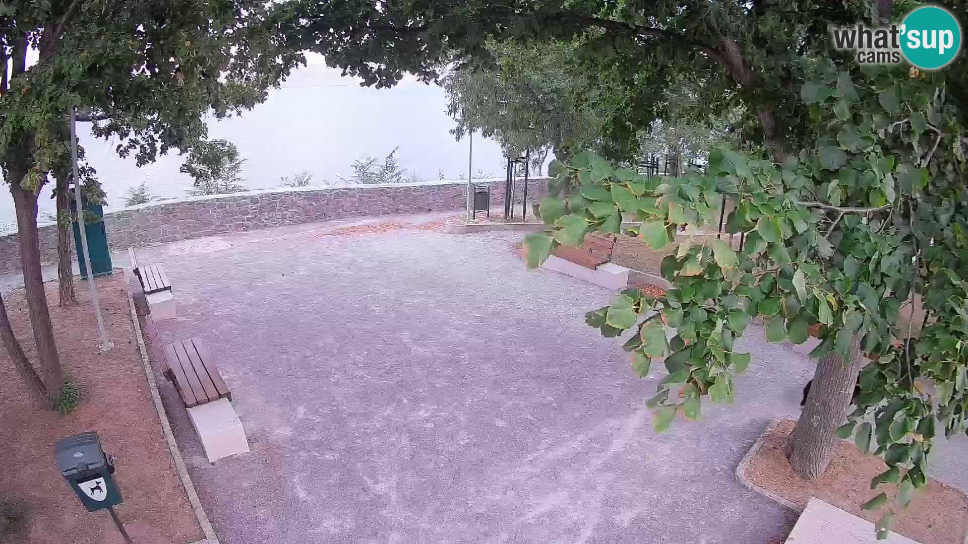 Senj Live Cam – Writers’ Park and the Velebit Channel