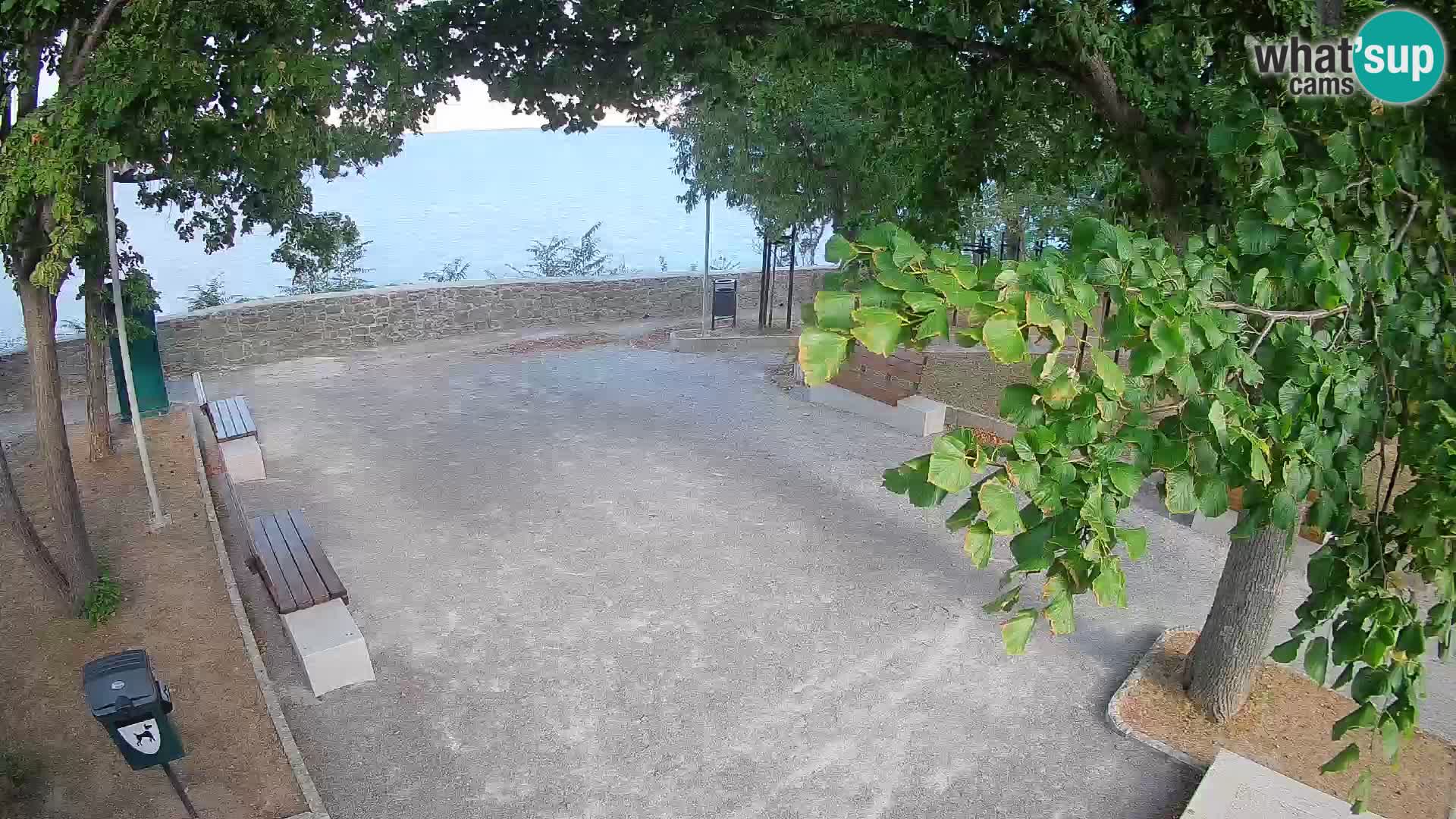 Senj Live Cam – Writers’ Park and the Velebit Channel