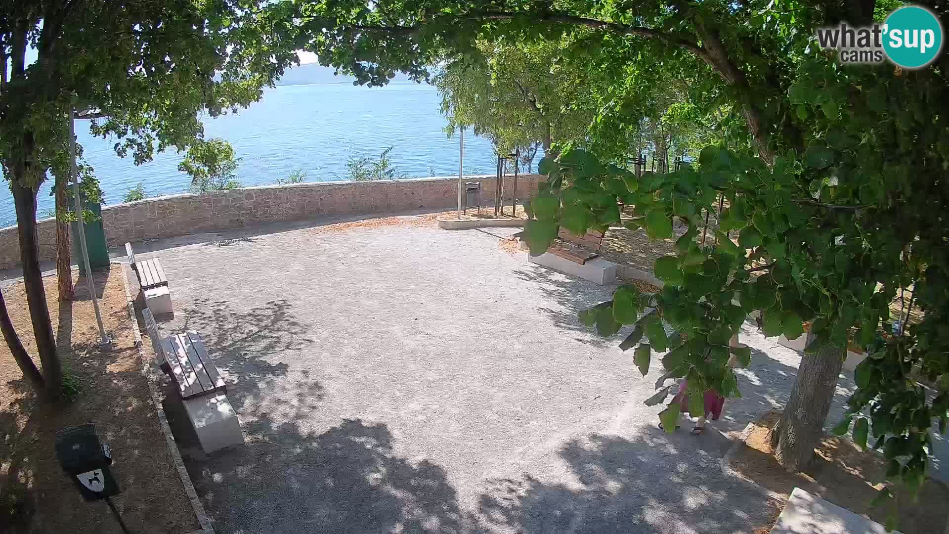 Senj Live Webcam – Schriftstellerpark und Velebit-Kanal