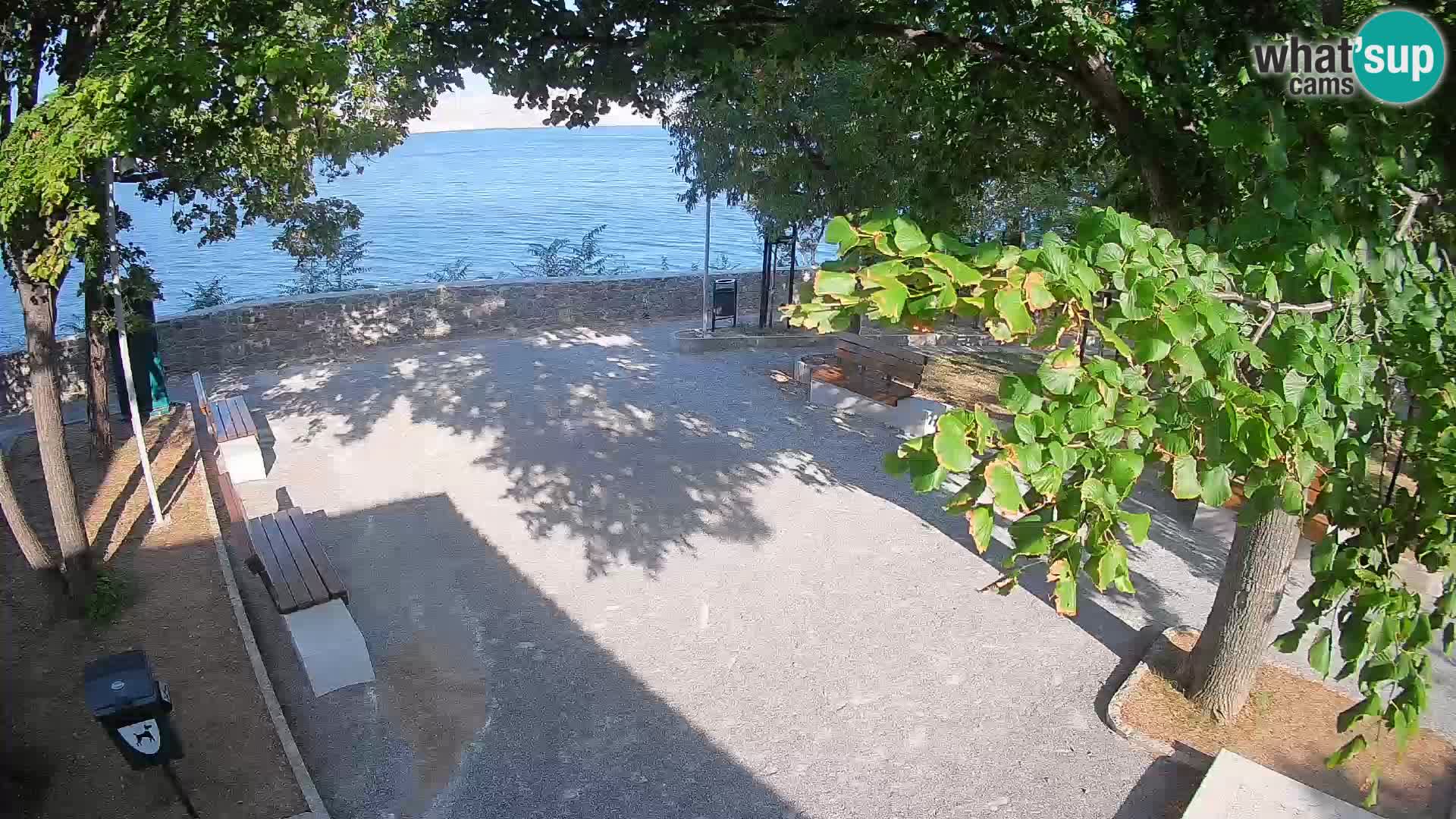 Kamera uživo Senj – Park književnika i Velebitski kanal