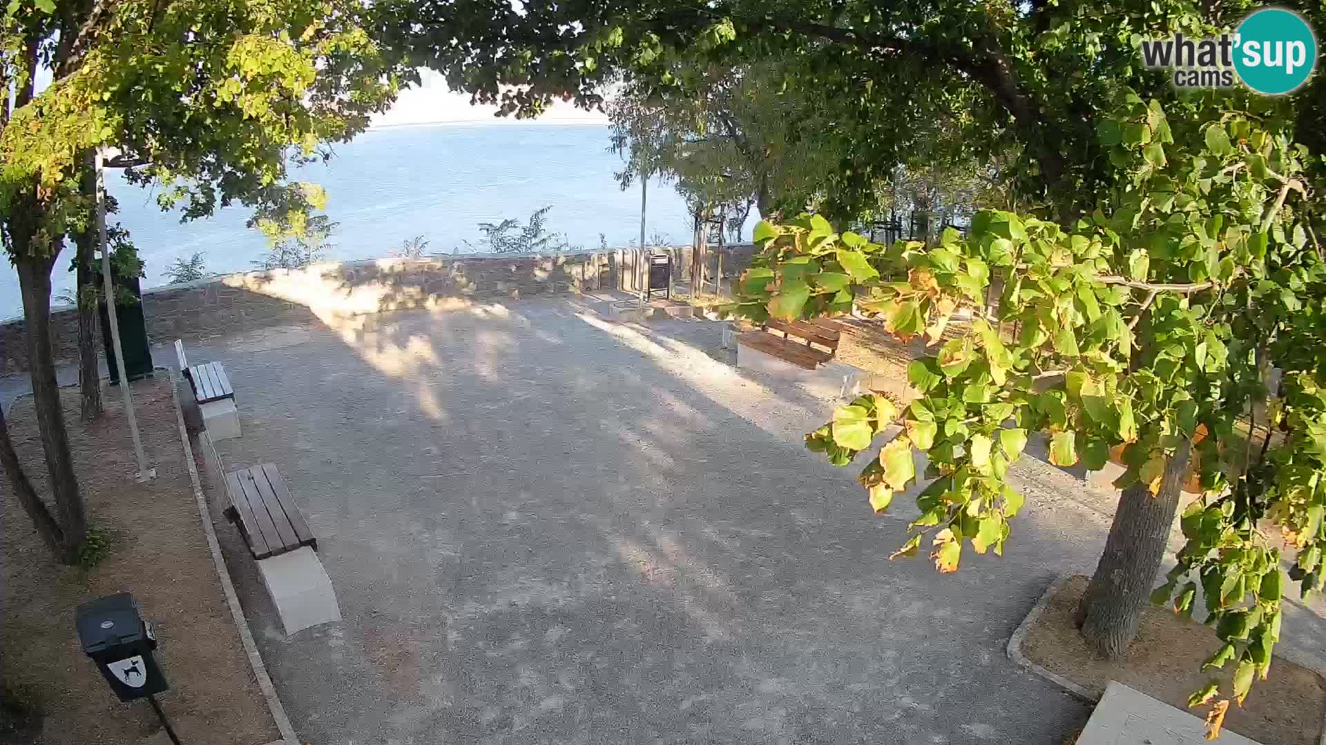 Senj Live Cam – Writers’ Park and the Velebit Channel