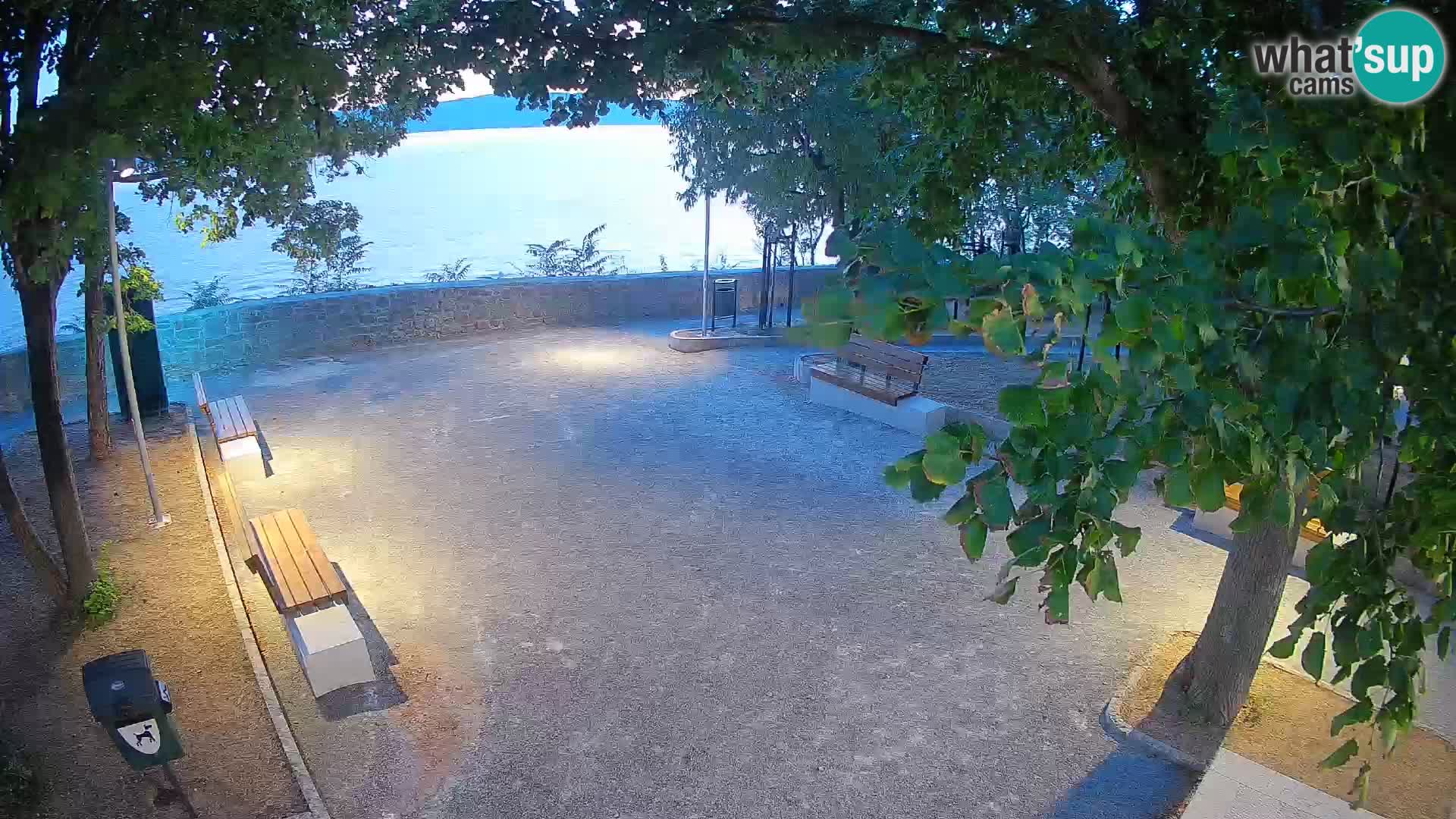 Senj Live Cam – Writers’ Park and the Velebit Channel