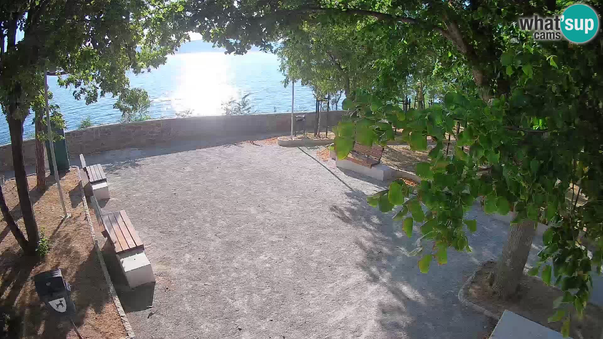 Senj Live Cam – Writers’ Park and the Velebit Channel