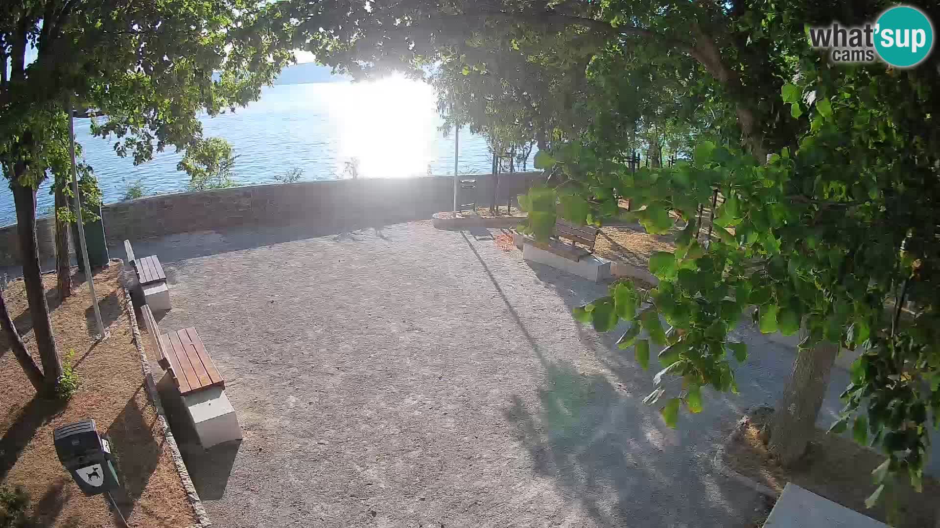 Senj Live Cam – Writers’ Park and the Velebit Channel