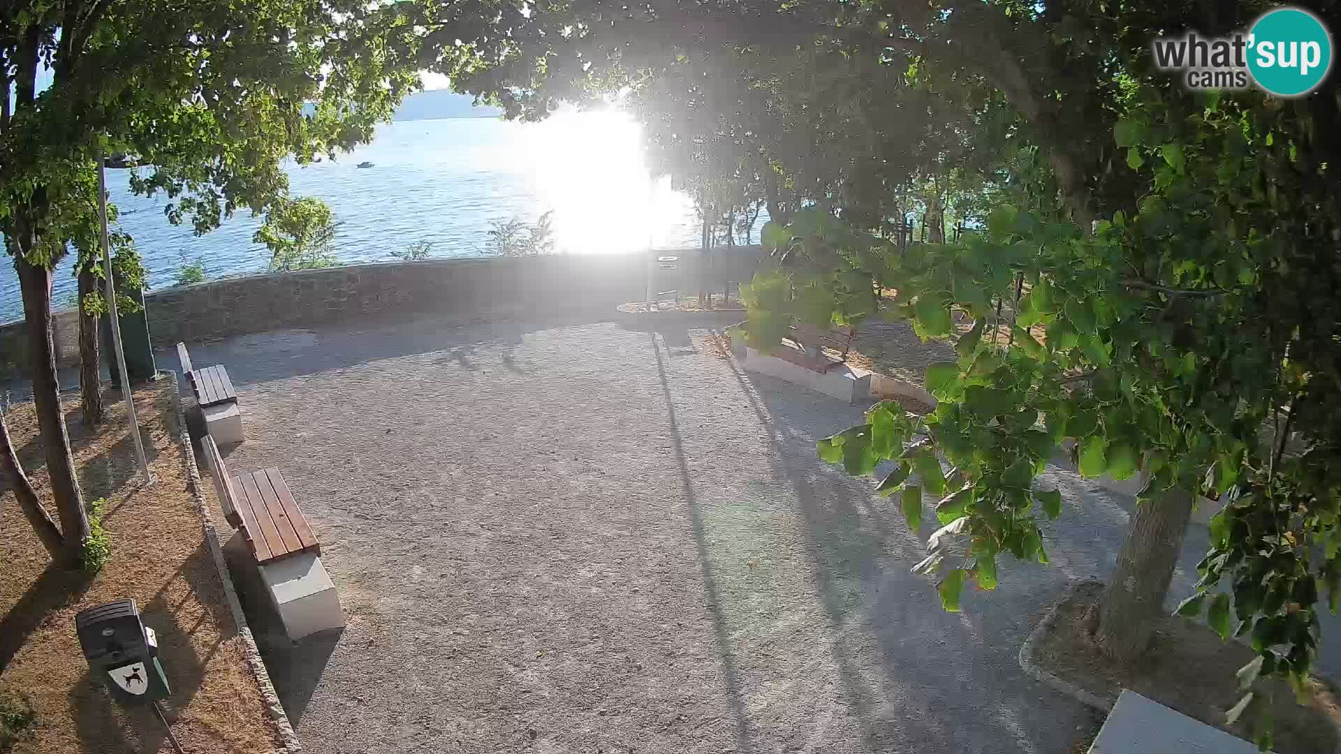 Senj Live Cam – Writers’ Park and the Velebit Channel