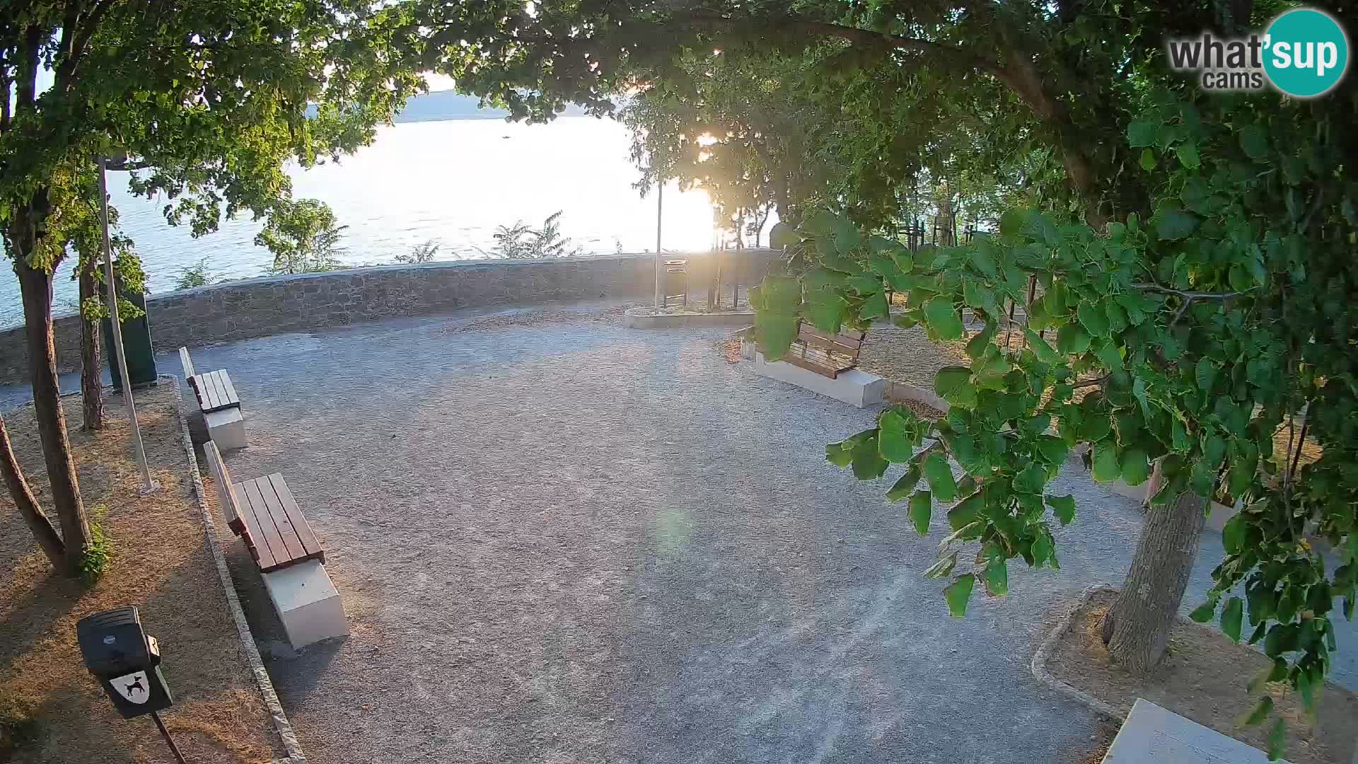 Senj Live Cam – Writers’ Park and the Velebit Channel
